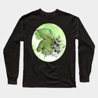 Halloween Cthulhu mixedmedia - Lovecraftian inspired art and designs Long Sleeve T-Shirt